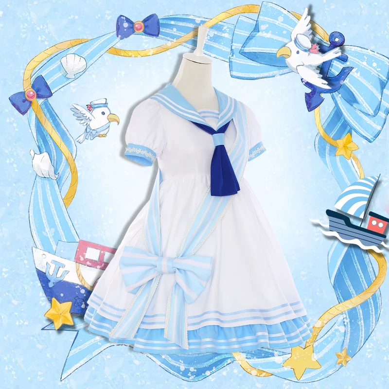Амин Card Captor Sakura Косплэй Томойо Daidouji KINOMOTO платье с Сакурой Для женщин Летний