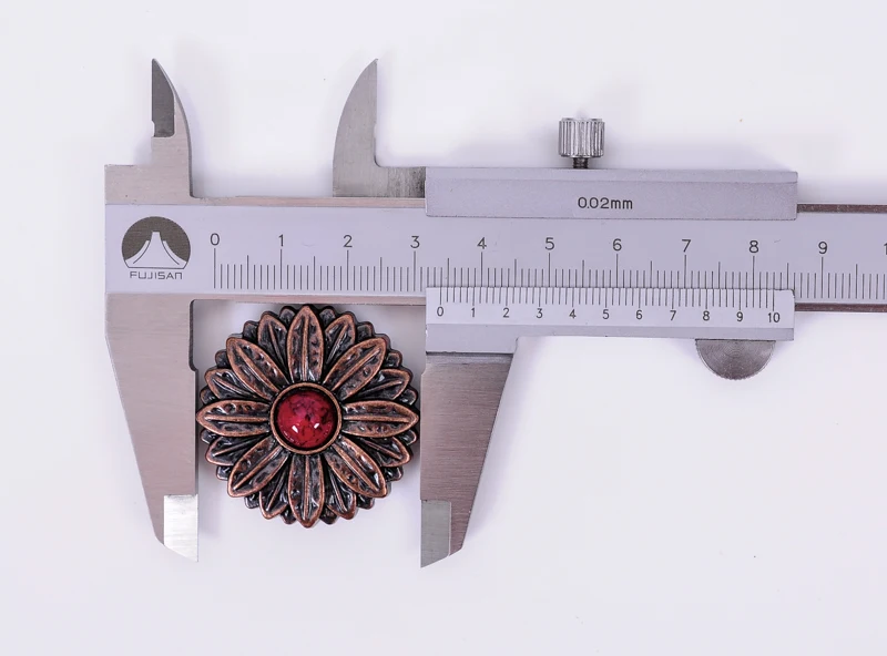 10 шт. красные бирюзовые антикварные медные розы цветок Западное седло медальоны |