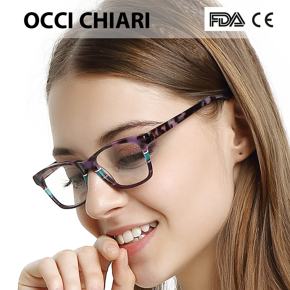 Фото OCCI CHIARI ручной работы итальянское мастерство рецептурные линзы медицинские стандартные прозрачные оправы для очков CEREA №5