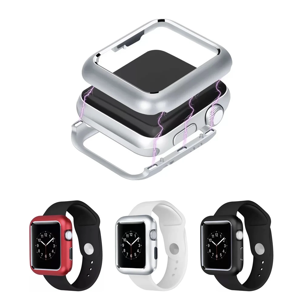 Для i Watch 1/2/3/4 Магнитная адсорбционная металлическая рамка для Apple 38 мм/40 мм/42 мм/44
