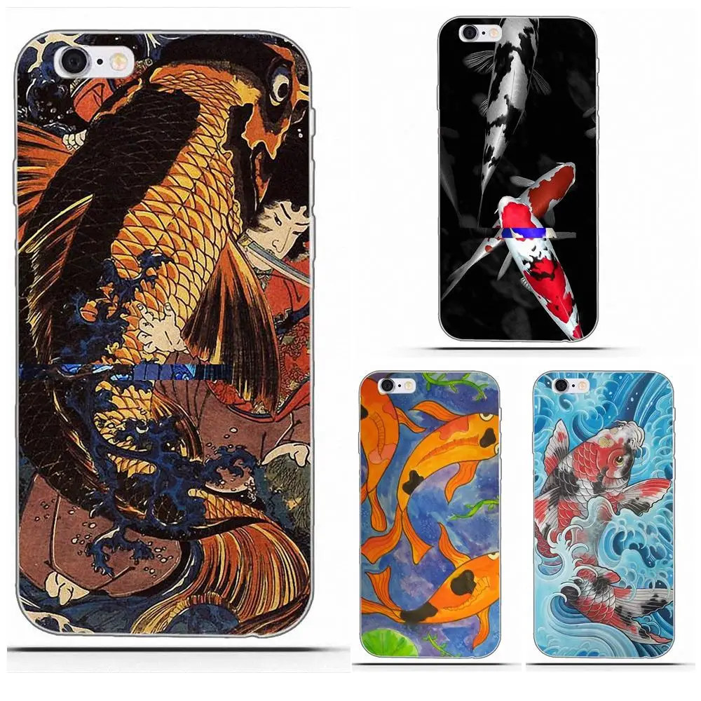 Wexoeq мягкий дизайн телефона Koi Fish японское искусство для Samsung Galaxy A3 A5 A7 J1 J2 J3 J5 J7 2015
