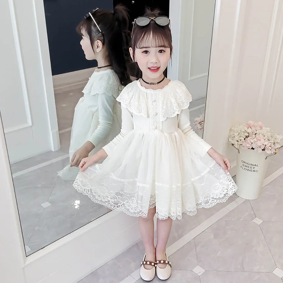 2019 г. платье для девочек кружевные платья Детские принцессы вечерние
