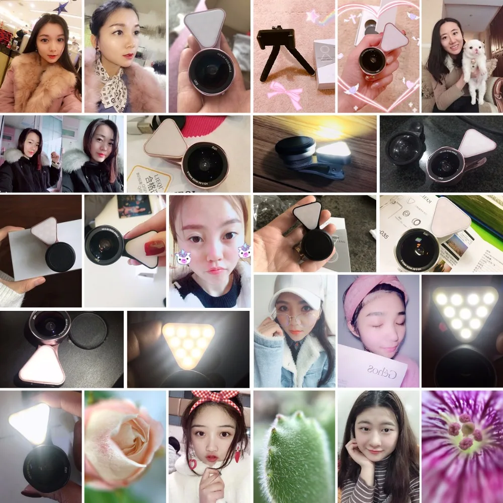 Lieqi lq-035 сотовый телефон Объективы для фотоаппаратов Перезаряжаемые селфи 10