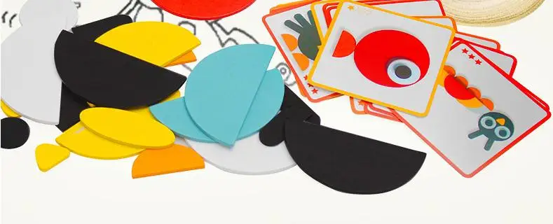 50 шт животных деревянная настольная игра-головоломка набор Красочные Детские Обучающие деревянные игрушки для детей Обучающие Развивающие игрушки
