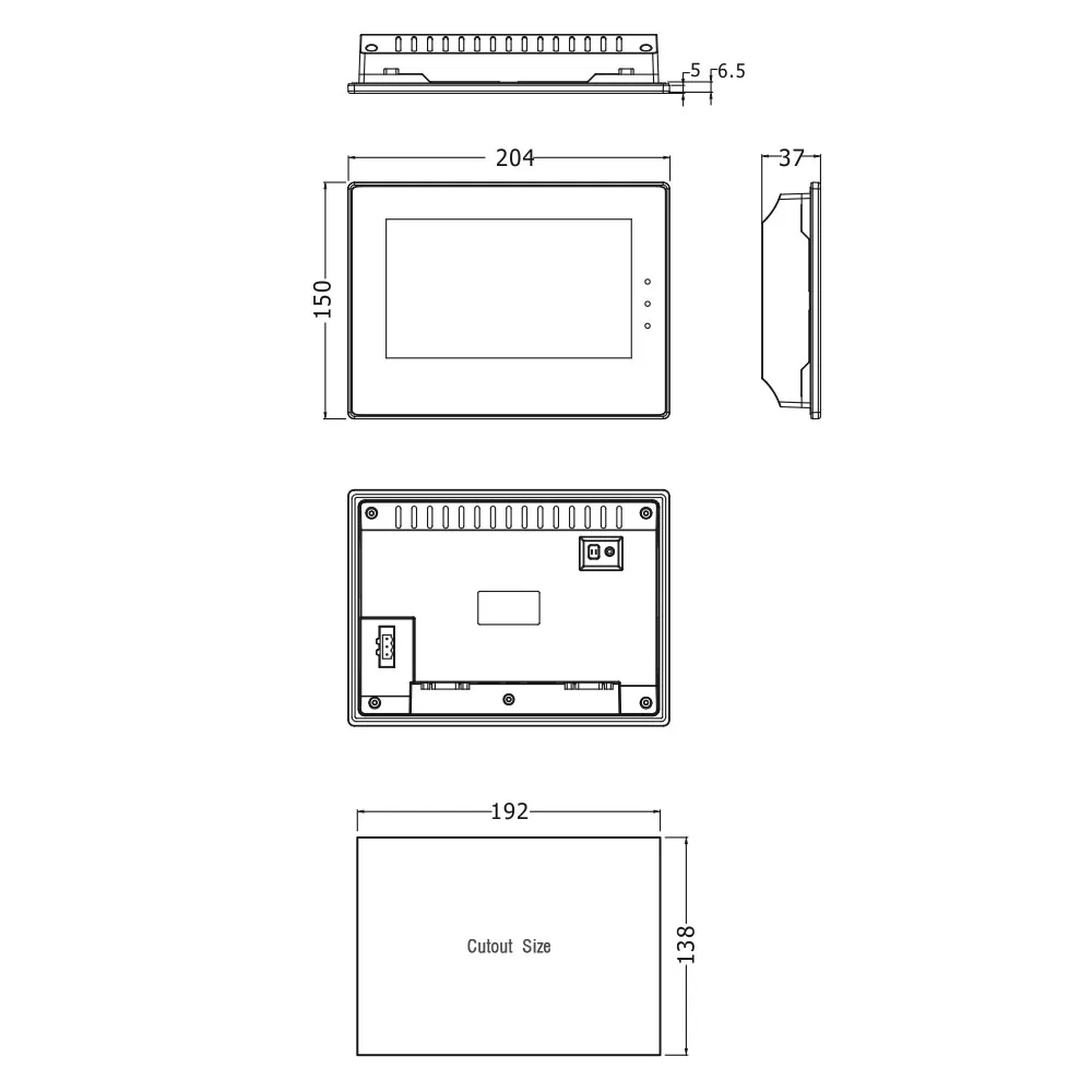 Kinco MT4434T MT4434TE HMI сенсорный экран 7 дюймов 800*480 Ethernet 1 USB хост интерфейс человека машины