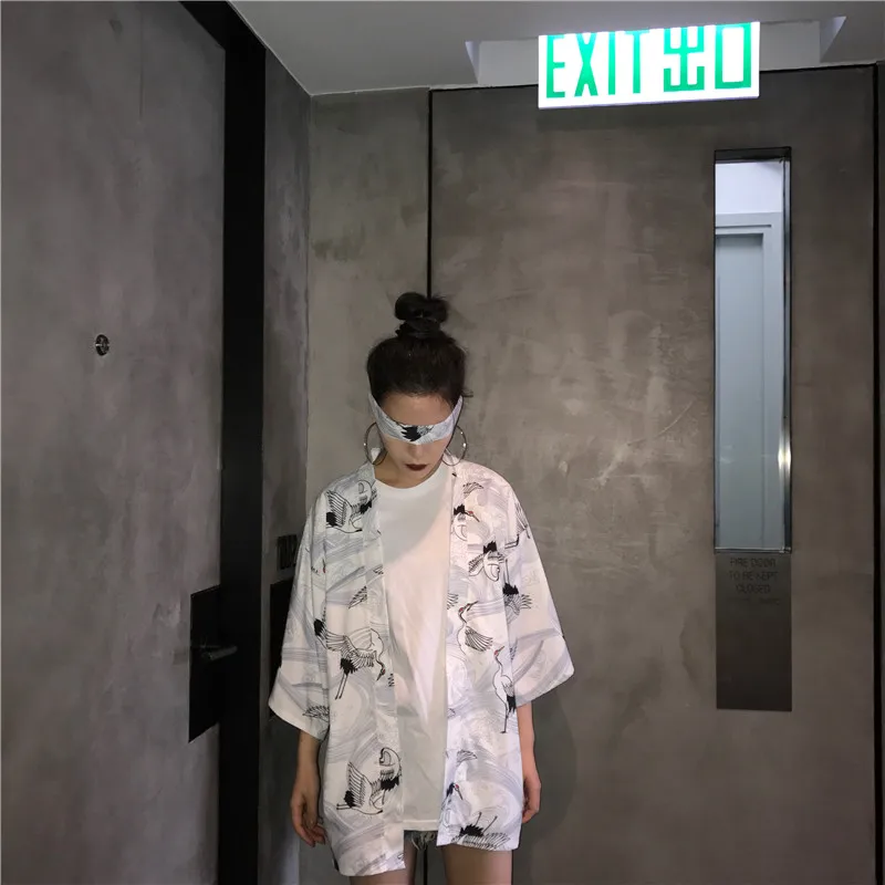 Белый SUNJINACRO традиционное японское кимоно Yukata женское кимоно Косплей Японская одежда традиционные женские японские кимоно - Цвет: Белый
