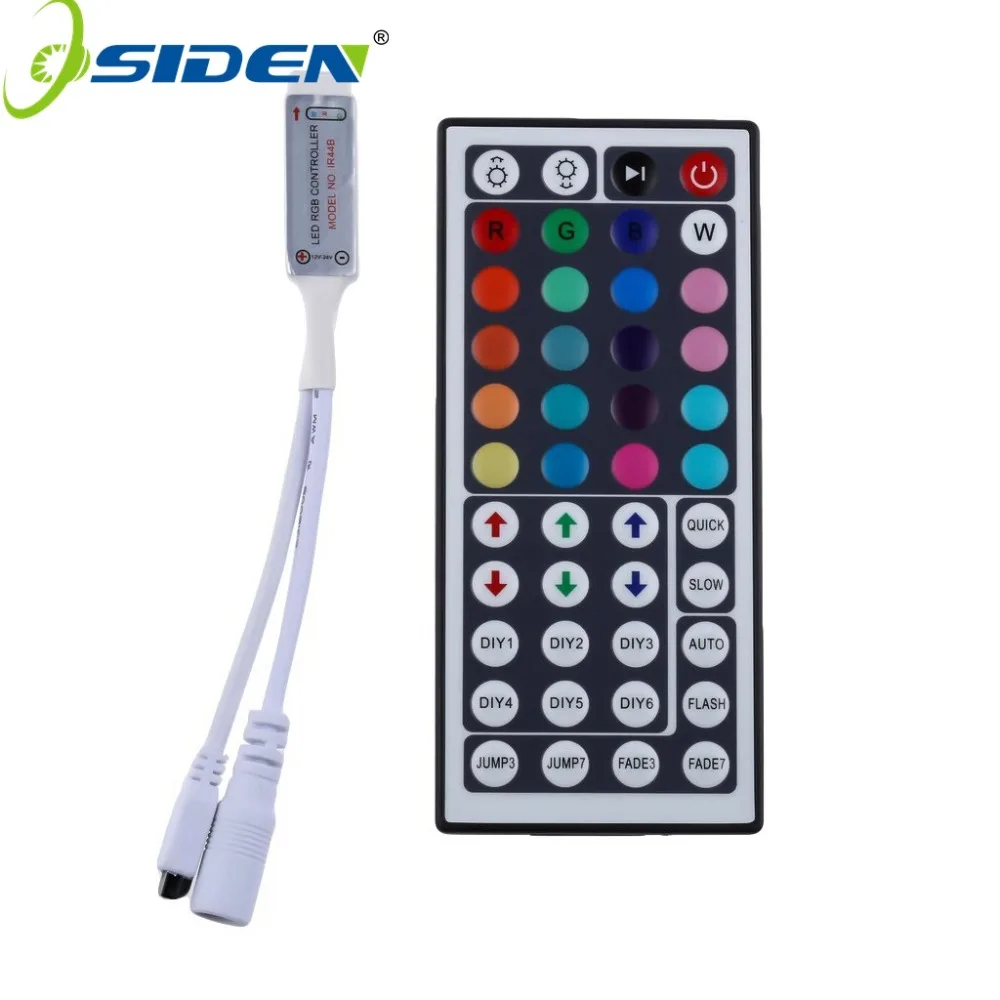 1 шт. RGB светодиодный контроллер 12V 6A 44Key Мини ИК пульт дистанционного управления