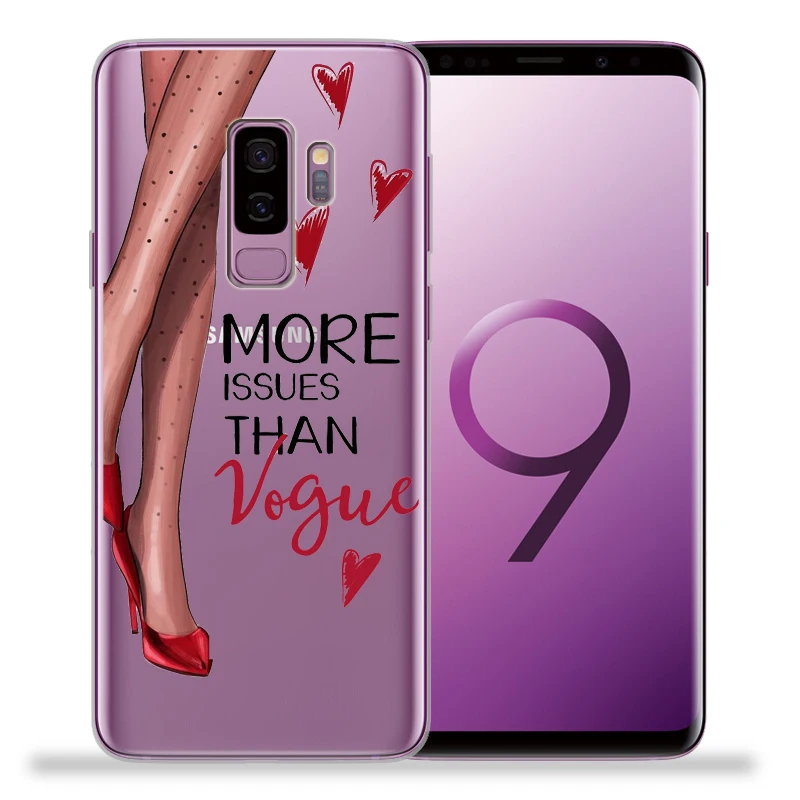 Модный женский цветочный чехол на высоком каблуке для Samsung Galaxy S9 S8 S10 Plus S7 S6 Edge Lite