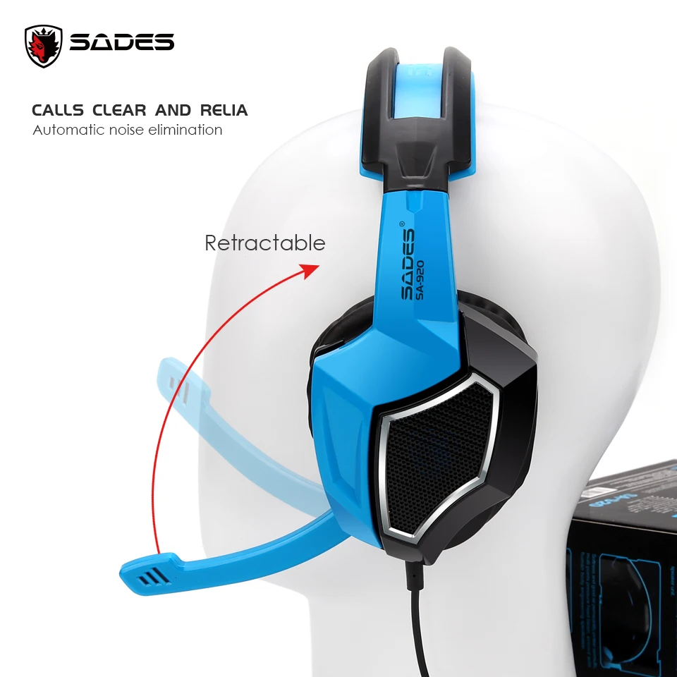 Оригинальные разноплатформенные Игровые наушники SADES SA 920 для ноутбука/PS4/Xbox