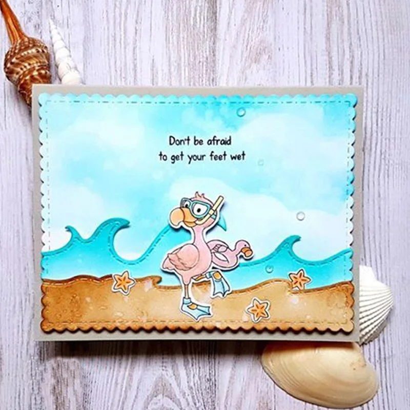 GJCrafts 2019 новые океанские волны штампы для резки металла скрапбукинга DIY тиснение