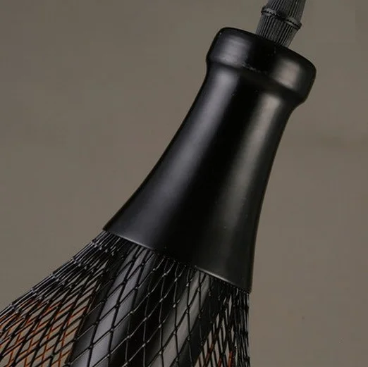 Edison Loft Style Wire Net Bottle Droplight Nordic Vintage Pendant Light Fixtures For Dining Room Hanging Lamp Indoor Lighting | Лампы и