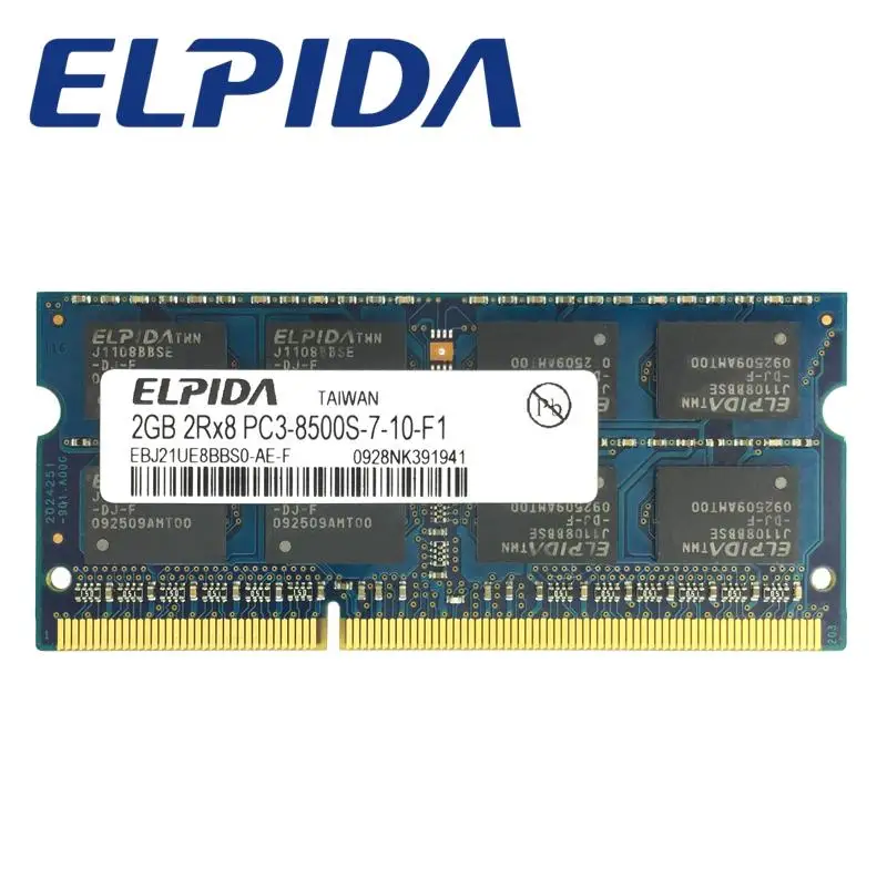 Reboto Оригинал ELPIDA DDR3 2 ГБ 4 1066/1333/1600 мГц PC3L-12800S для 1 35 В низкого напряжения памяти