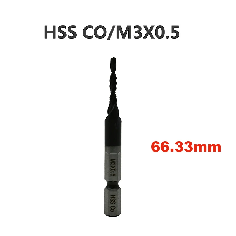 Кобальт HSS спиральные краны TIAIN M35 нержавеющая сталь нарезающий инструмент для снятия фаски шестигранный хвостовик метрический M3 M4 M5 M6 M8 M10
