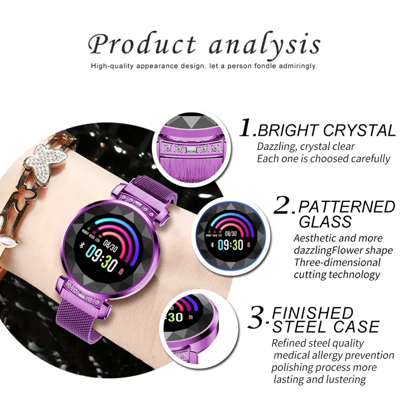 Водонепроницаемые Смарт-часы BM88 IP68 пульсометр тонометр фитнес-трекер для Android IOS