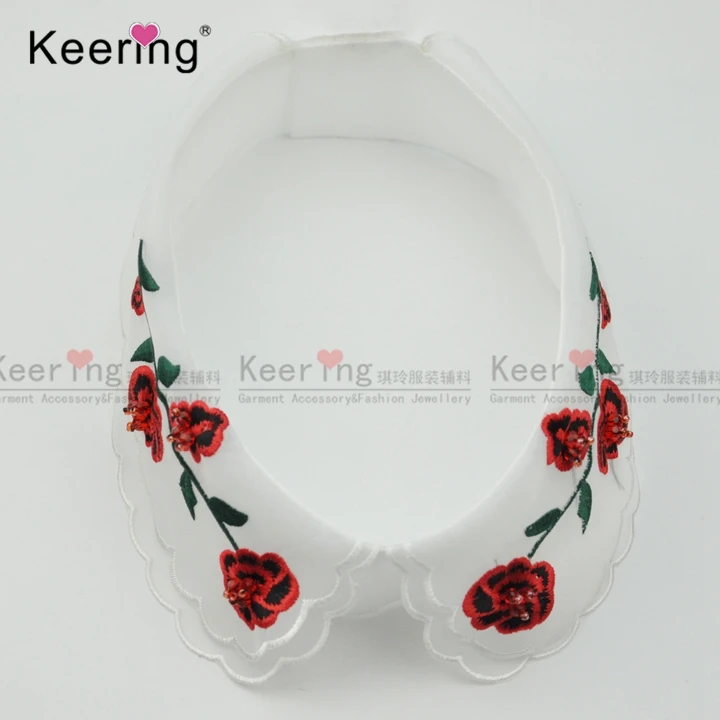 

Organza lace collar, Embroidery lace collar, shirt fake collar WNLD-008