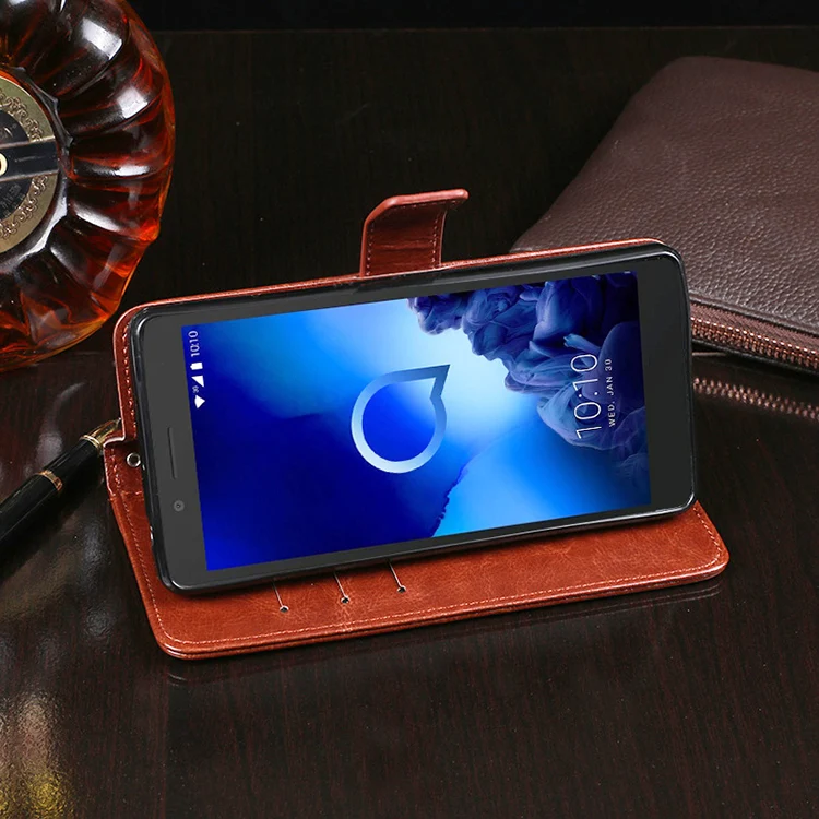 Чехол для Alcatel 1 S 2019 чехол Alcatel1S Кожаный флип телефона 5024D 5024Y 5024K чехол|Бамперы| |