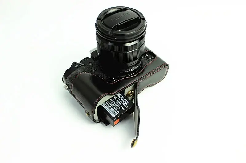 Кожаный чехол для Fuji Fujifilm X T1 /XT1/X цифровая камера коричневый/черный/кофейный
