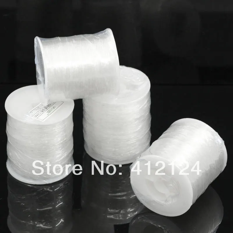 

1Roll Nylon Elastic Thread Transparent For Jewelry DIY Making Findings 100M 0.8mm