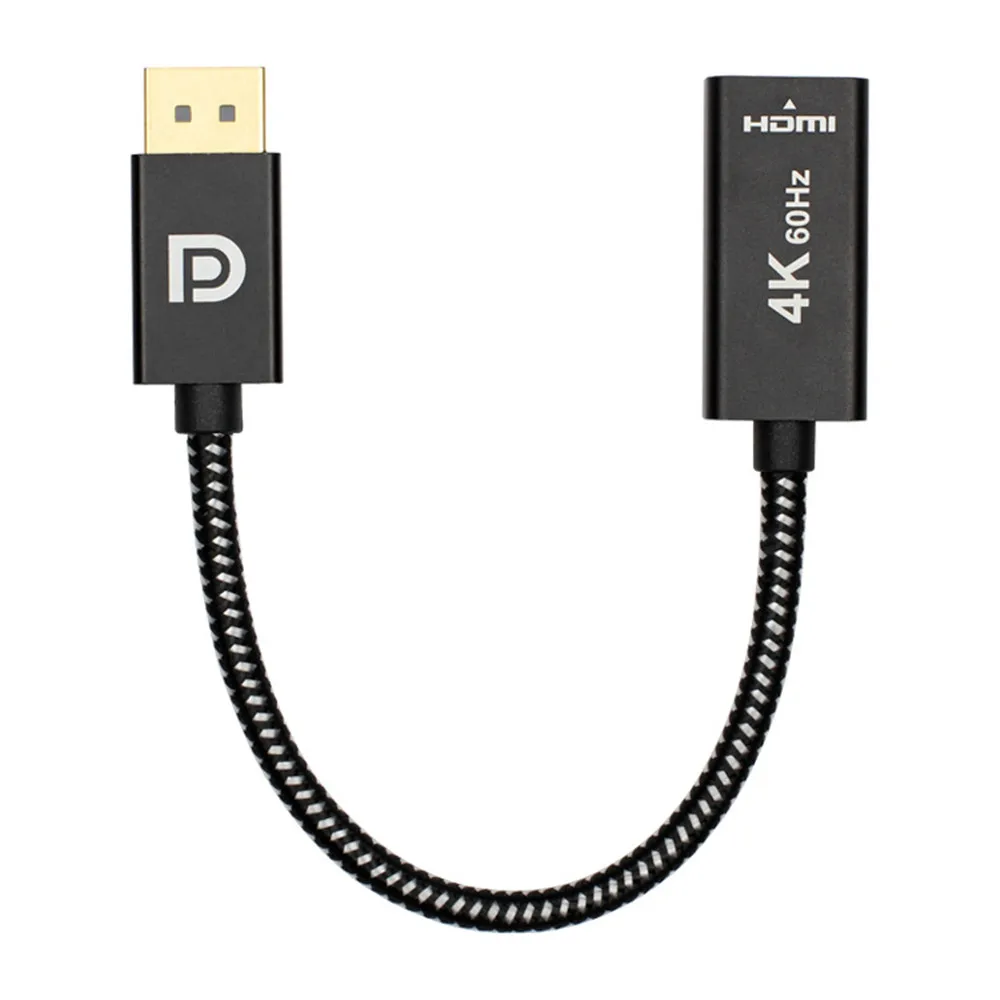 2018 Высокое качество DP к HDMI2.0 4K 60Hz HDTV видео карта адаптер Бесплатная