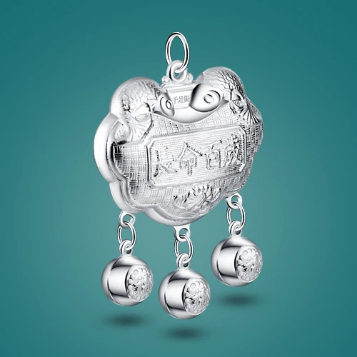 Chinese styleBaby 925 sterling silver necklace pendant.High quality 925Sterling silverBirthday gift | Украшения и аксессуары