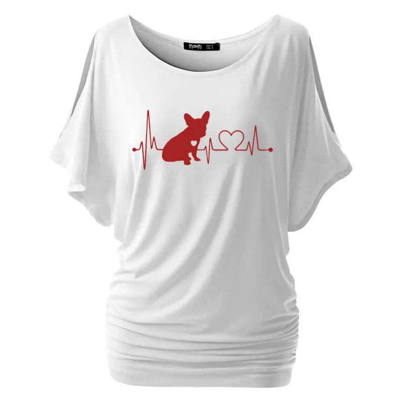 Женская хлопковая футболка с коротким рукавом летучая мышь|Футболки| |