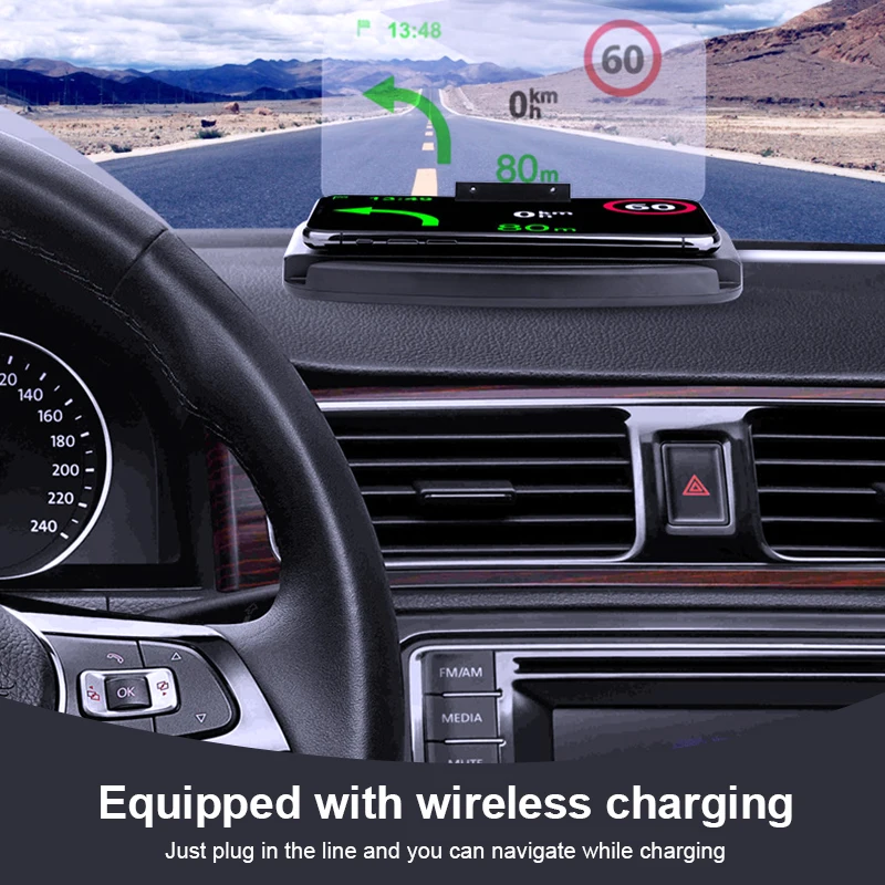 Универсальное беспроводное зарядное устройство для автомобиля GPS навигация