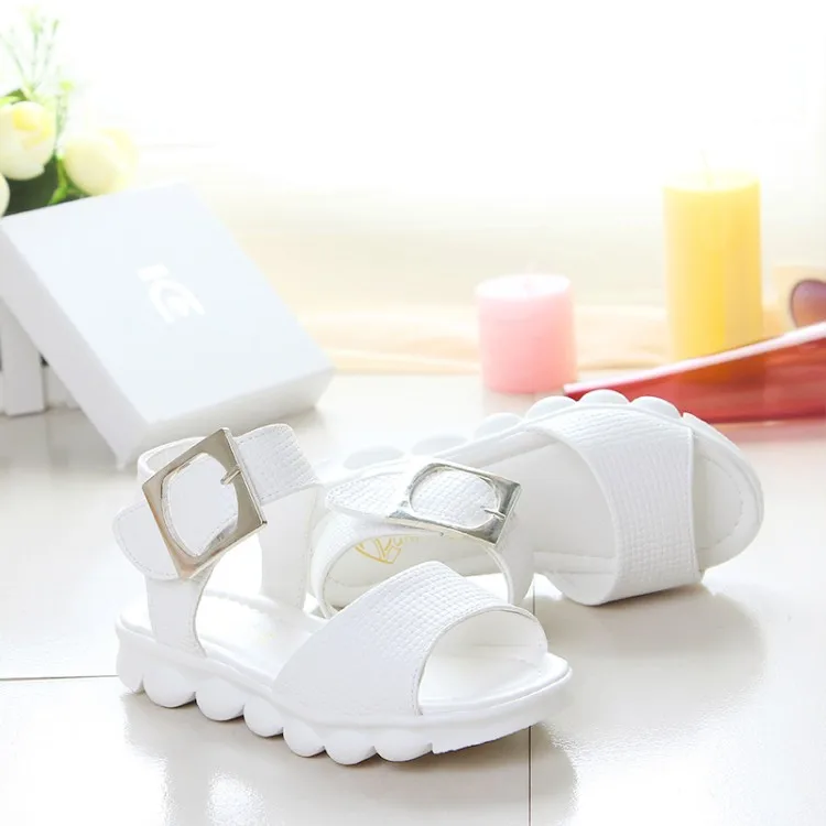 

Girls Beach Sandals Kids Summer Shoes Breathable Soft Bottom Fashion Open Toe Sandals For Princess Children Size 26-36