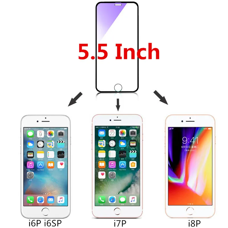 NFH 3 д полный Крытая Стекло для айфон 7 8 6X9 H крышка Экран защиты Apple на 6 6s Plus 10 X
