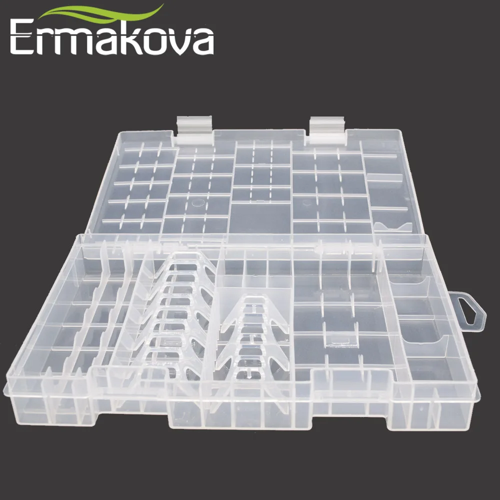 ERMAKOVA 27 5 см жесткий пластиковый прозрачный органайзер для батарей чехол