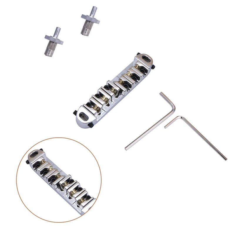 Роликовое седло Locking Tune O Matic хромированный гитарный мост для гитары Les Paul|bridge