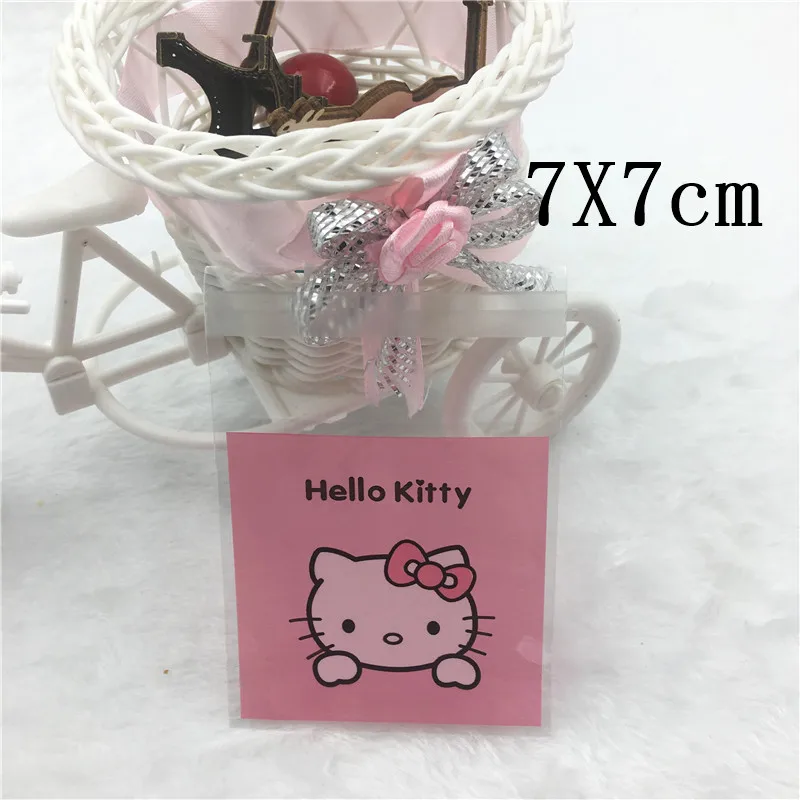 2 размера 100 шт пластиковые пакеты для печенья прозрачные Мультяшные животные