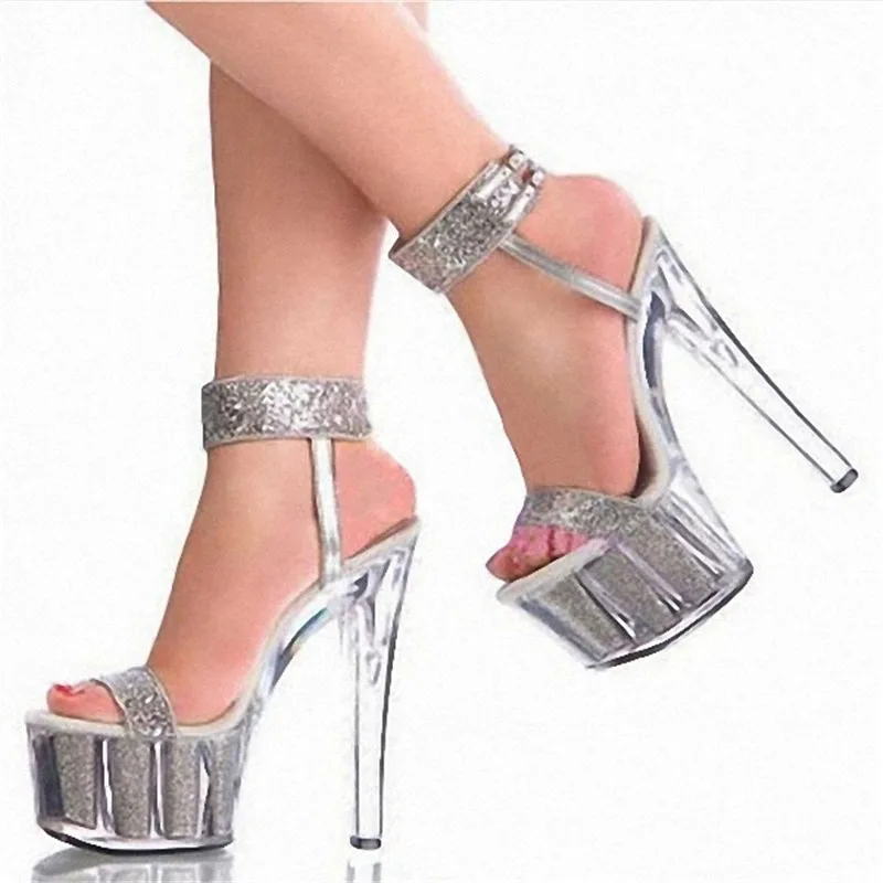 Fashion withholding Sexy shoes club 15 cm/high-heeled sandals/slipper appeal/performance women's shoes