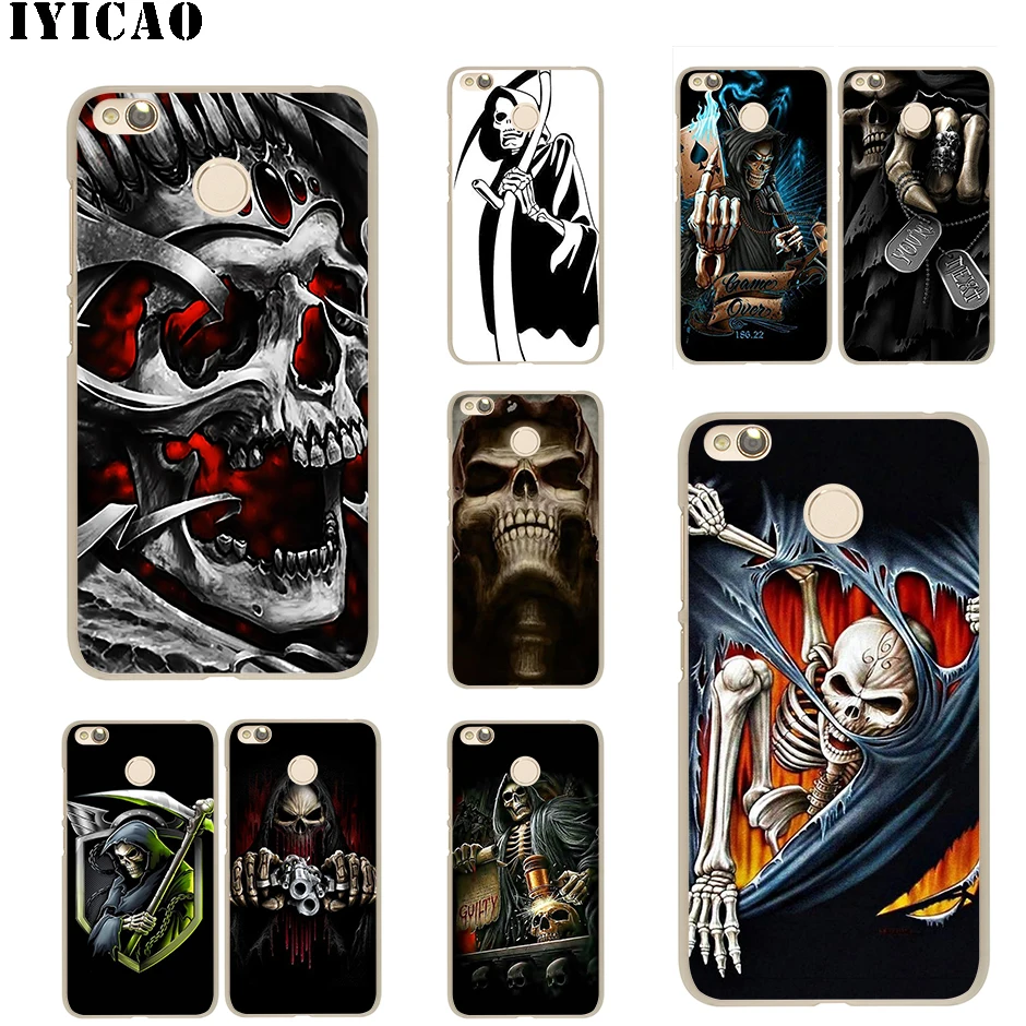 Grim reaper skull skeleton Жесткий Для Xiaomi mi 5 5S 6 9 8 A2 Lite 5X x 2S F1 SE MAX 3 9T A3 Pro CC9E Red Note