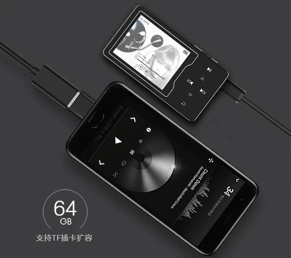 Металлический MP3 плеер RUIZU D08 8 ГБ 2 4 дюйма HD большой экран HIFI без потерь звук FM