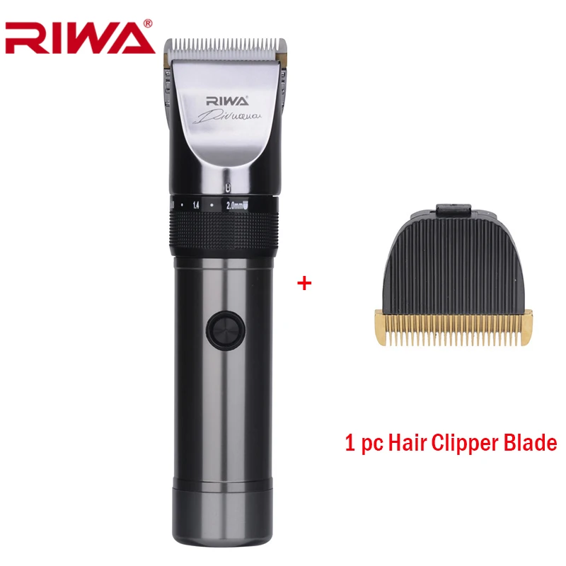 Clipper 1 Blade RIWA профессиональный триммер для волос X9 с оригинальной упаковкой керамическое лезвие режущая машина для парикмахера литиевая батарея резак для волос - Цвет: Clipper 1 Blade