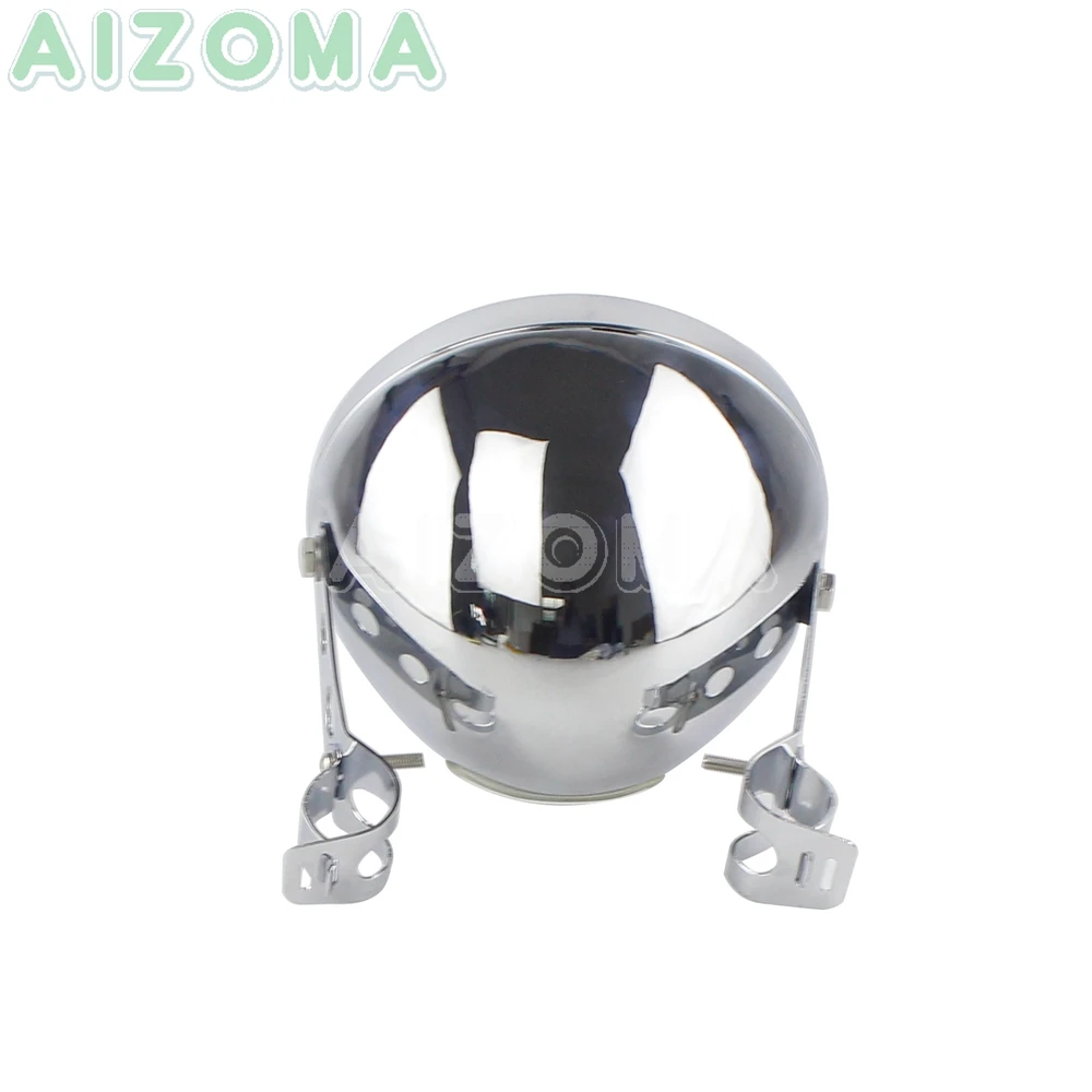 

Motorbike Headlight Cover For Harley Custom 7'' LED Headlamp Housing Mount Bracket Universal 7Inch Light Bucket Shell Lighthouse