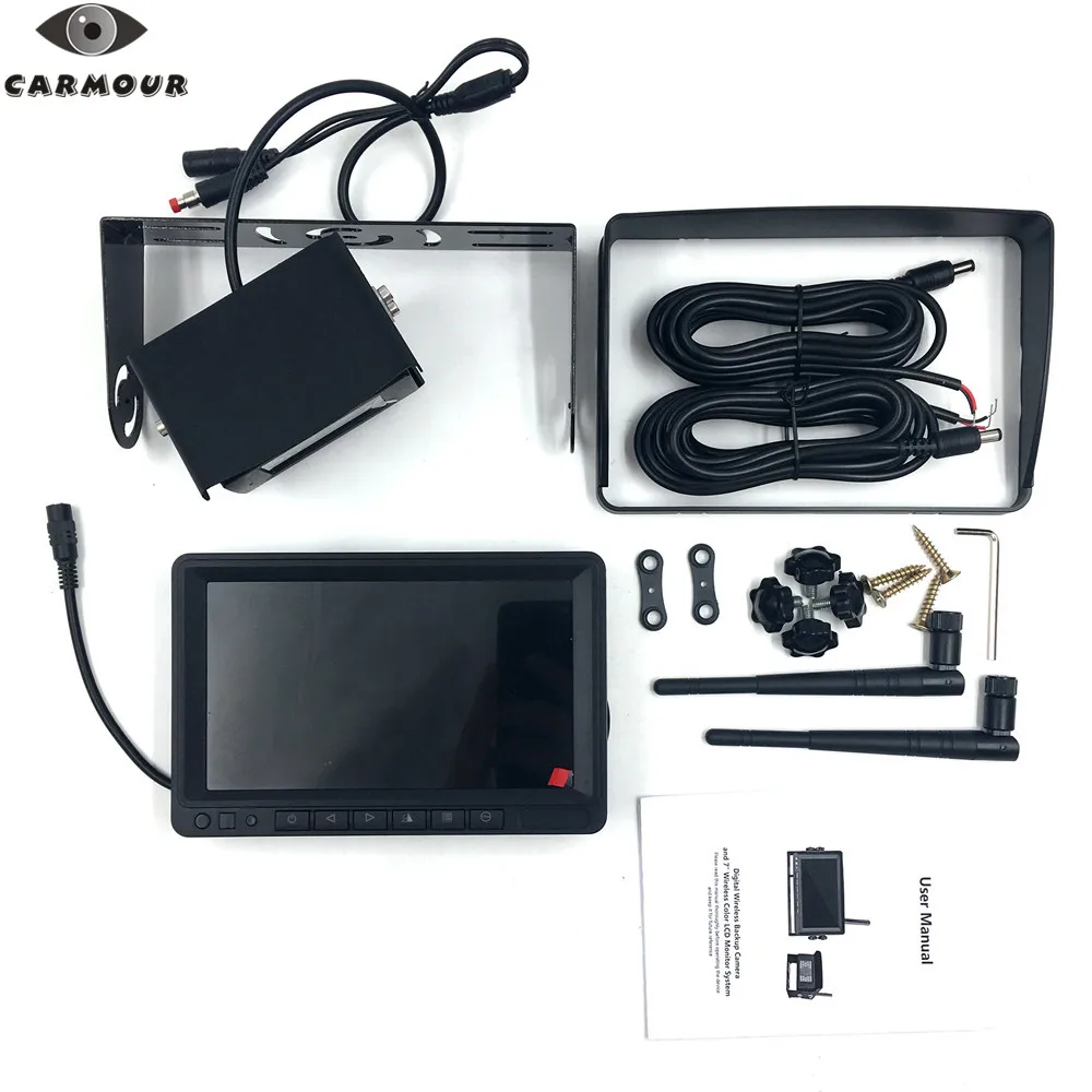 Система камер заднего вида CARMOUR IP69 с ЖК дисплеем 7 дюймов|Камеры для авто| |