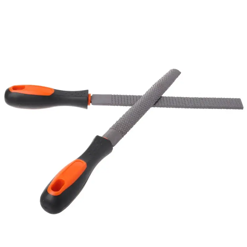 

3Pcs Wood Rasp Steel File Set Flat Round Shape Metal File Woodworking Craft Carving Tool
