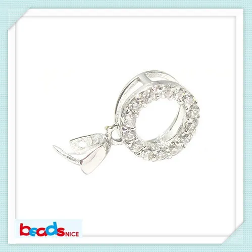 

Beadsnice ID25883 wholesale diy jewellry findings pure 925 silver pendant bail with ZC