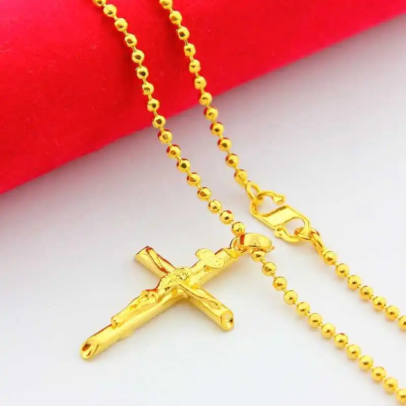 KITEAL Горячая новинка 24k золотые подвески для женщин несколько крест collares