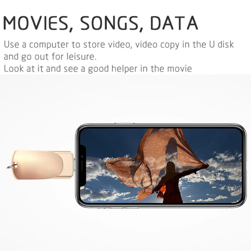 USB флеш накопитель UMY 64 ГБ ключ для телефона Android металлический 16 32 микро u диска|USB