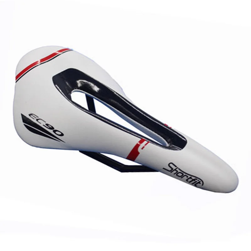 model2-White EC90 MTB велосипеда Горный Дорожный велосипед седло велосипедное седло из дышащей искусственной кожи Мягкая Подушка седла 240*143 мм - Цвет: model2-White