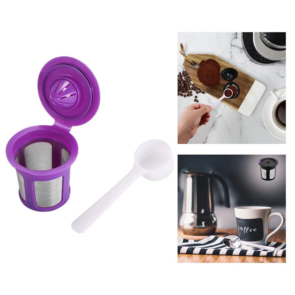 Кофейная капсула 1 шт. + ложка многоразовый фильтр для K cup Пивоваров 2 0 и Keurig Machine