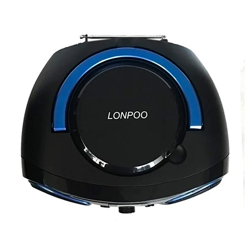 LONPOO CD плеер Bluetooth динамик Boombox AUX USB FM Радио беспроводной стерео портативный
