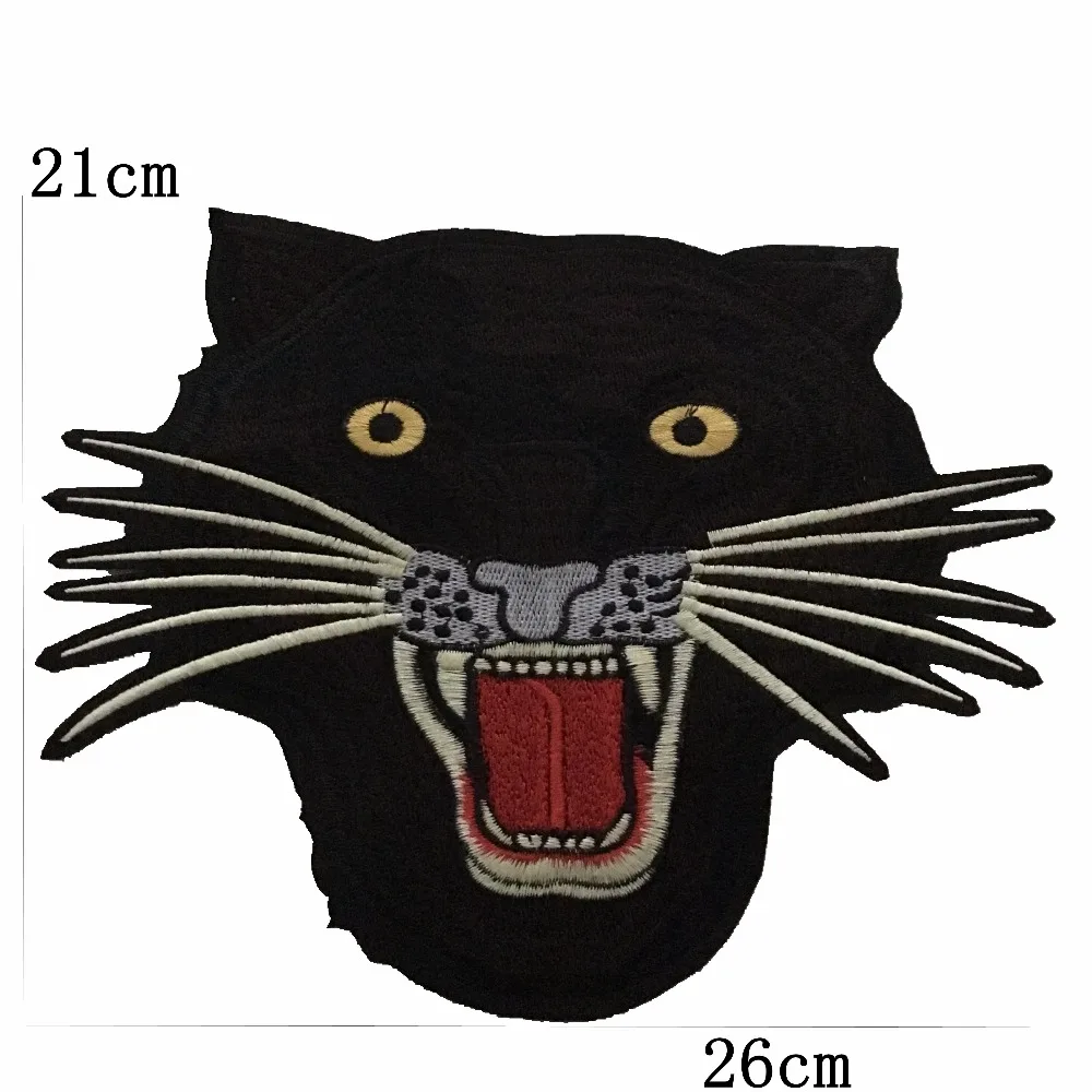 

26x21cm 3D Tiger Patches Iron on Embroidery Patch for Clothes DIY Decoration Scrapbook Patchwork Repair Fashion new 18 decration