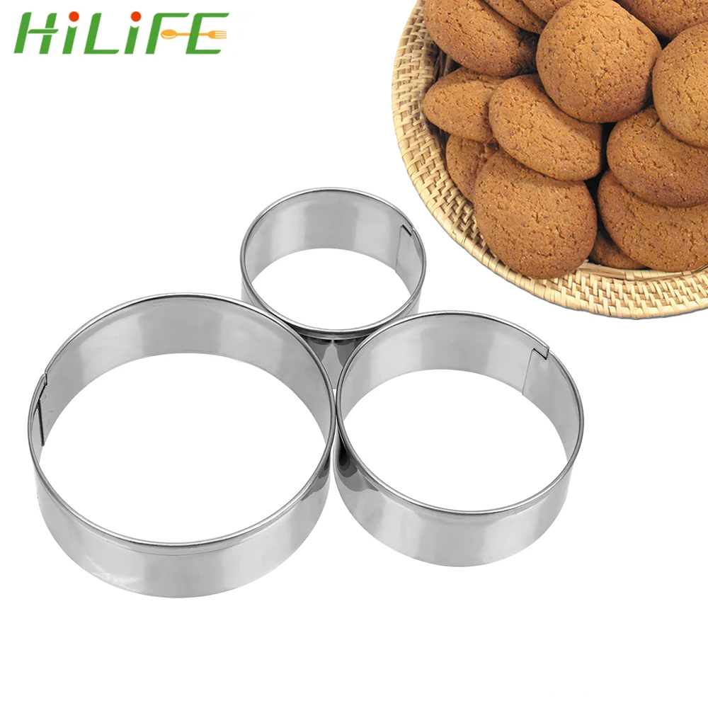 HILIFE 3 шт. мини резак для печенья из нержавеющей стали торта Кондитерские обертки