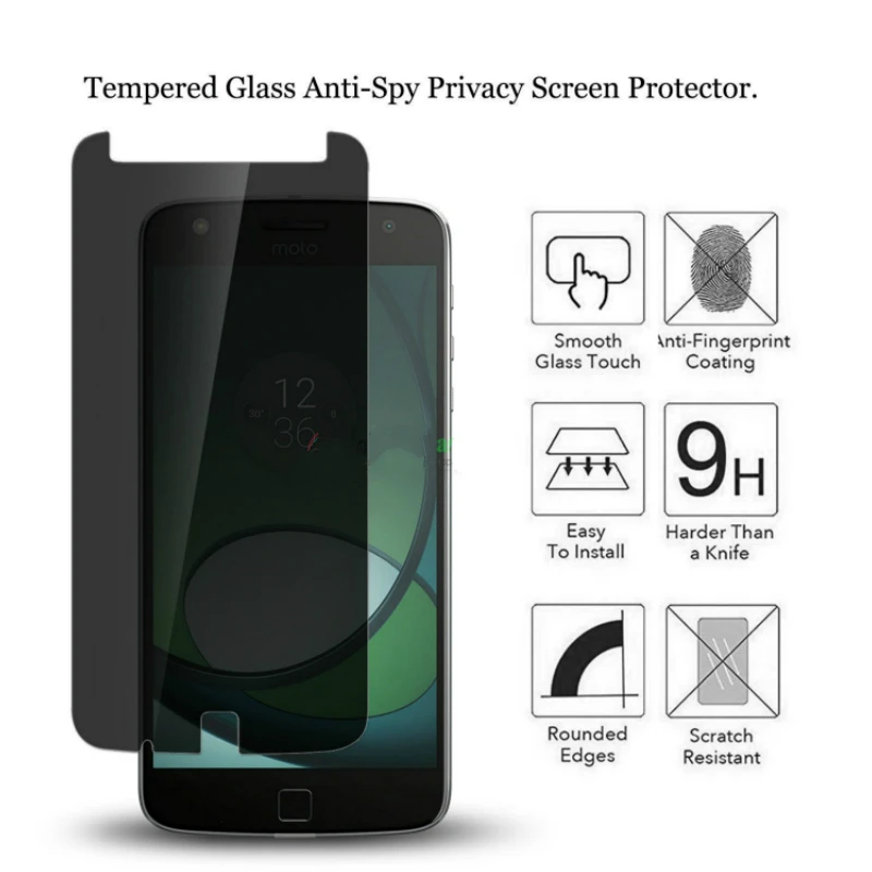 JGKK антишпионское закаленное стекло для Motorola Moto Z2 Play Z Play Защита экрана для Motorola Moto Z Z2Play анти шпионская пленка