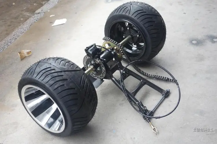 ATV GO KART картинг DIY Подвеска задняя ось поворотный рычаг вилка с 10 дюймов обод колеса шины