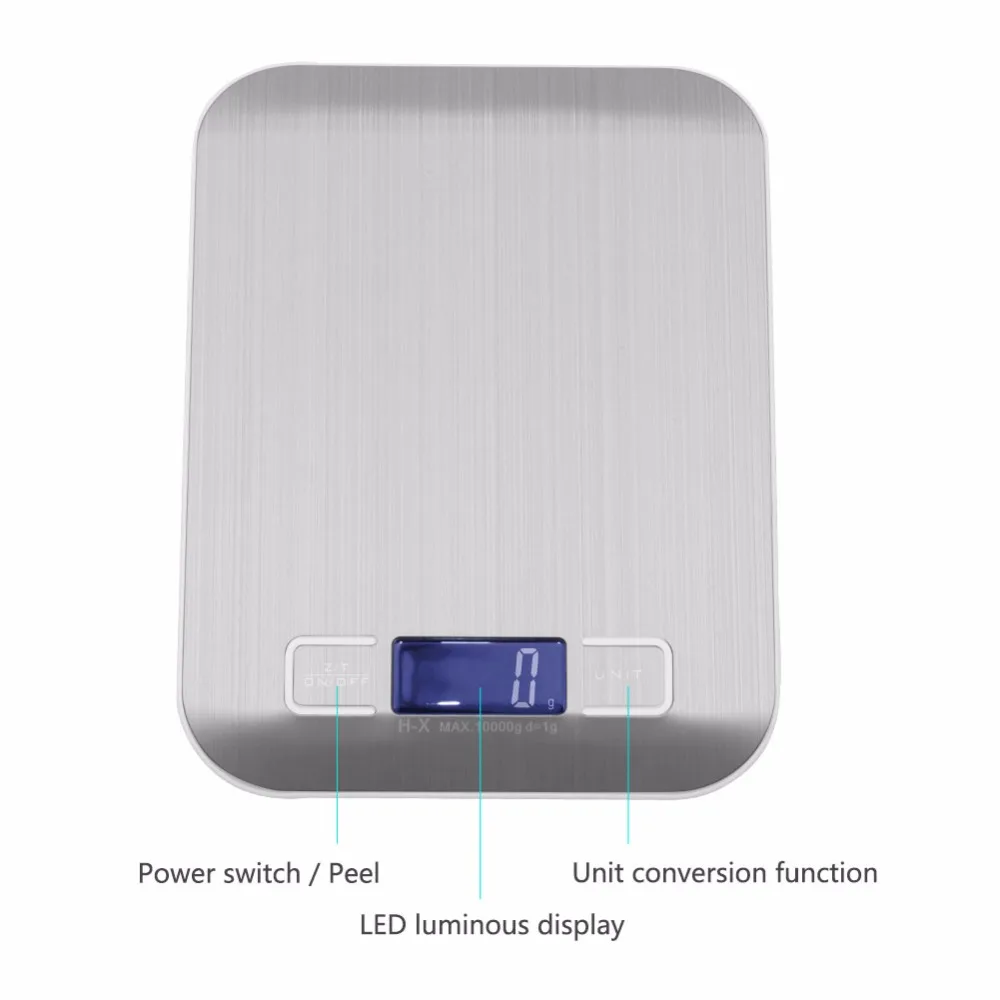 10 кг/1 г высокоточные электронные весы высокого качества, весы для еды, портативные цифровые весы для кухни 1000 г-1 г