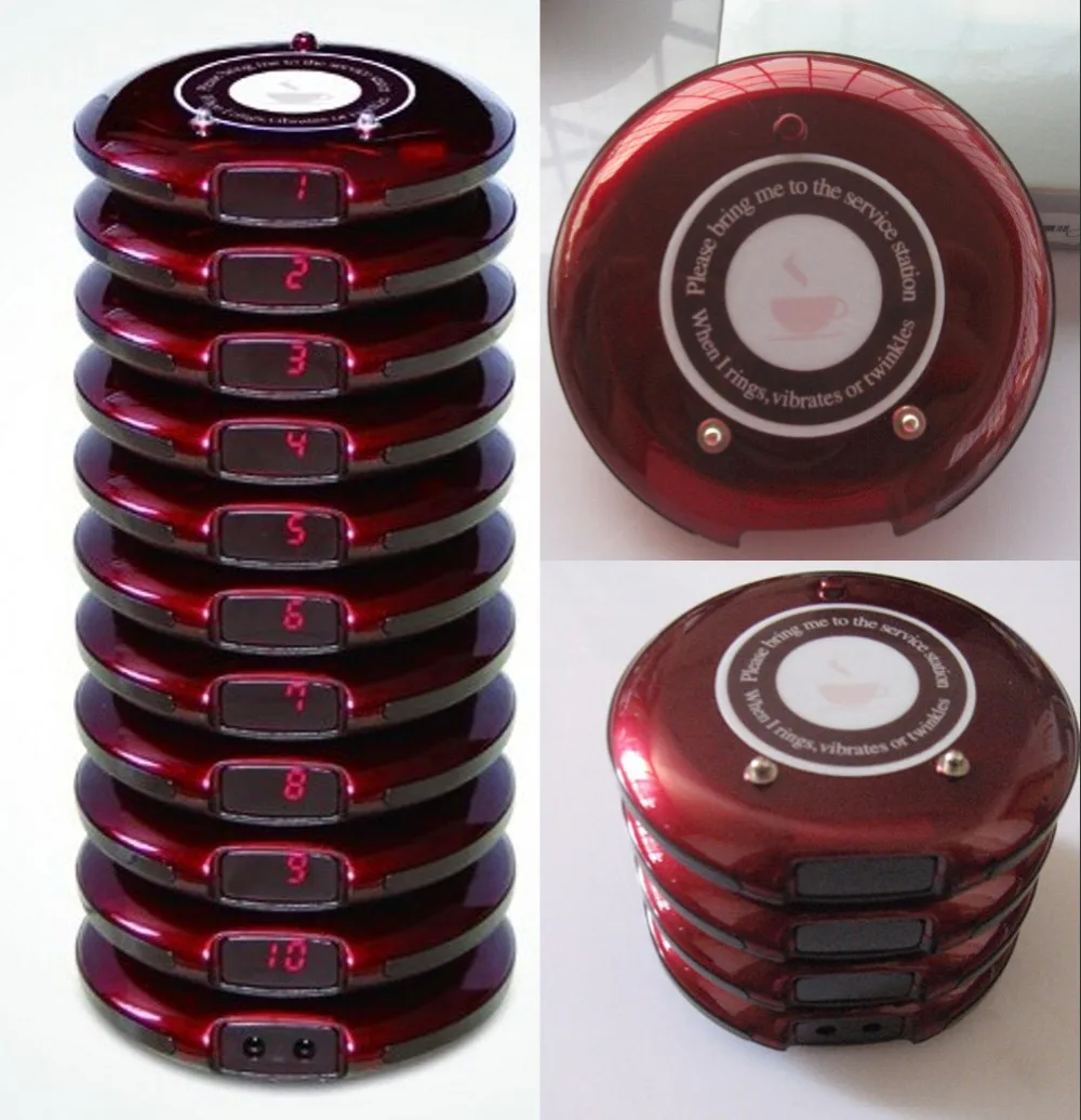 Пейджер-подставка для гостей по низкой цене 10 шт. беспроводная система очереди в